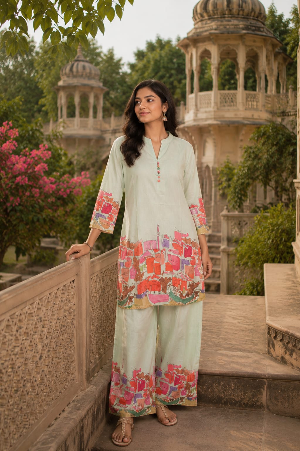 Pure Cotton Light Green 2pc Set