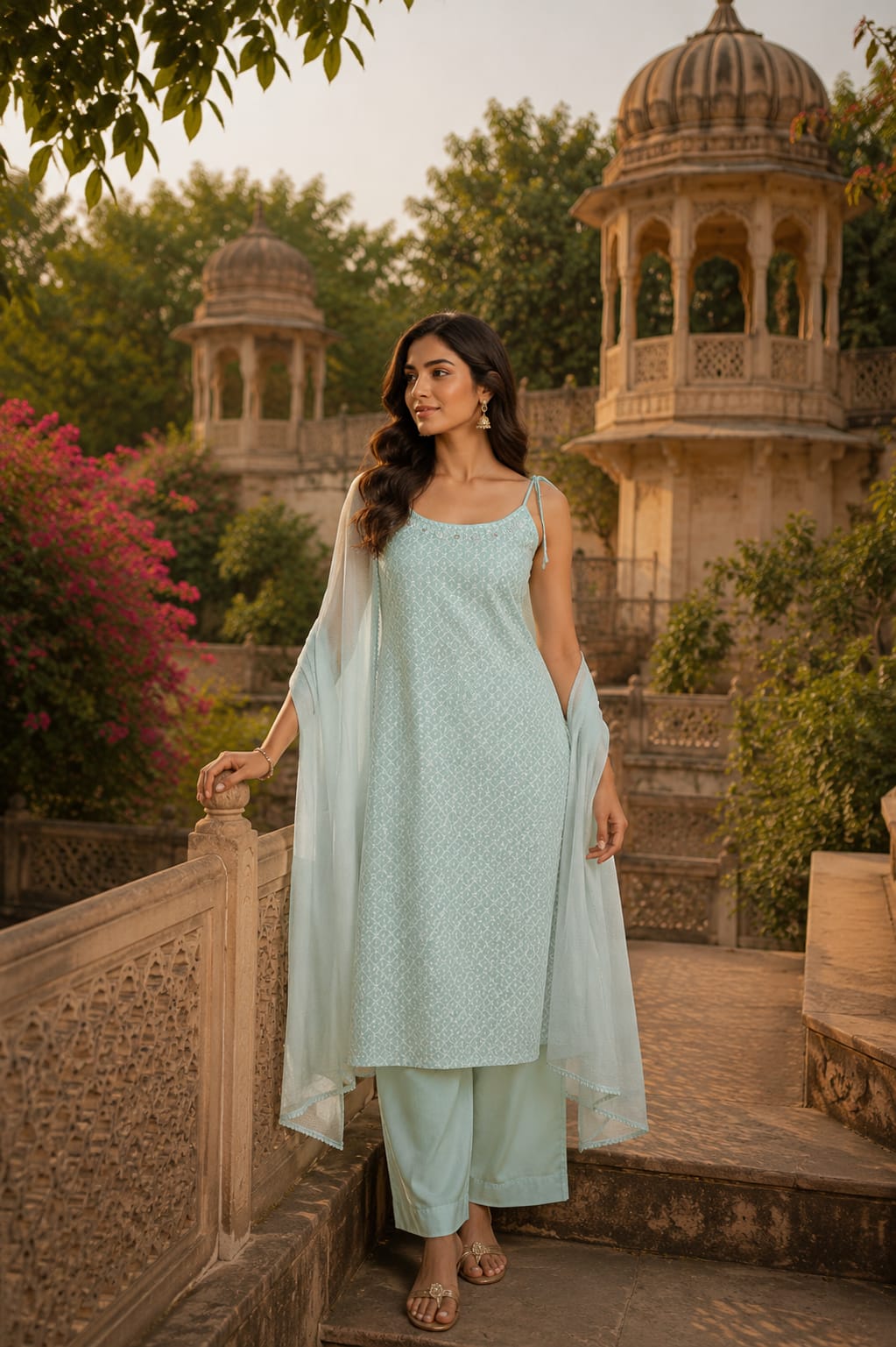 Pure Cotton Sky Blue 3pc Set