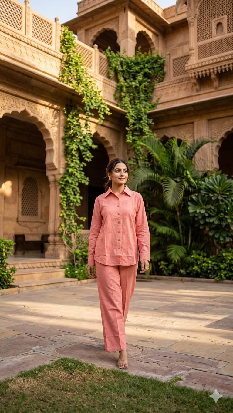 Pure Flex Cotton Pink 2pc Set