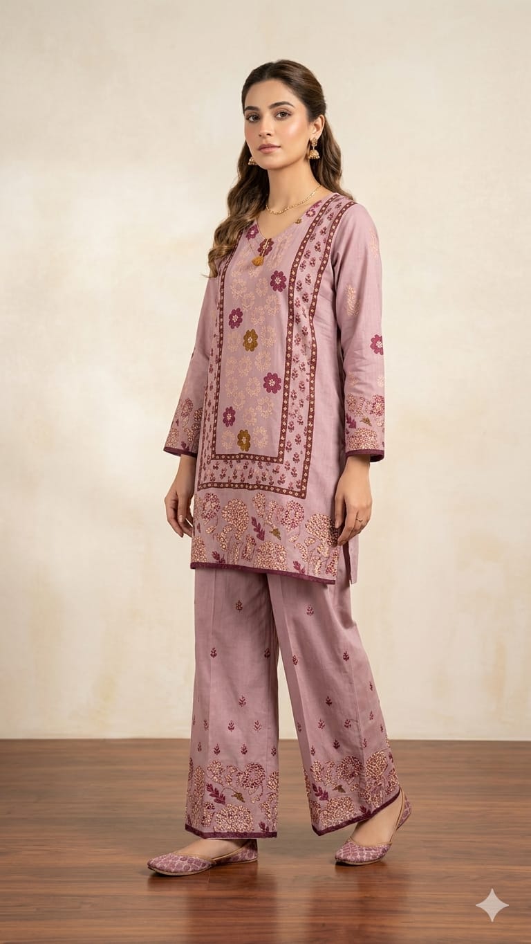 Pure Linen Blush Pink 2pc Set