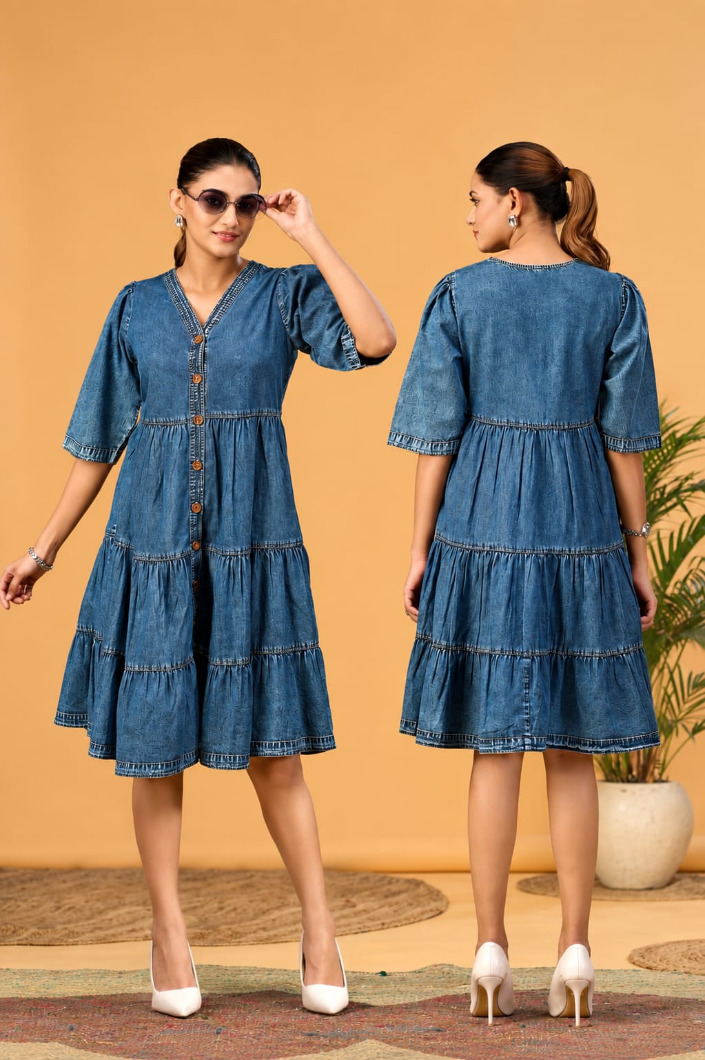 Pure Denim Blue Midi
