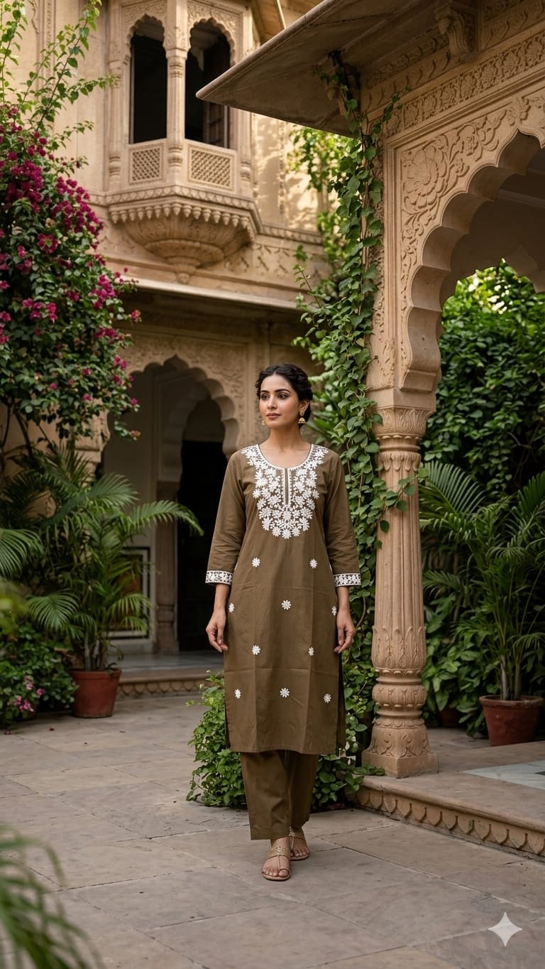 Pure Cotton Mahendi 2pc Set