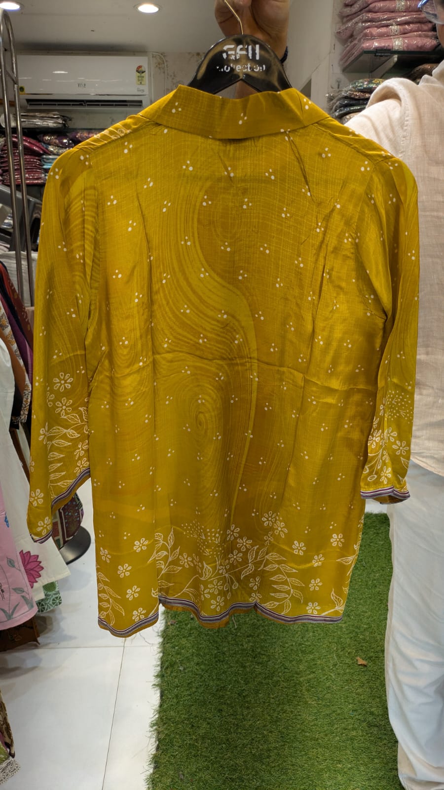 Pure Crep Mustard Yellow Shirt