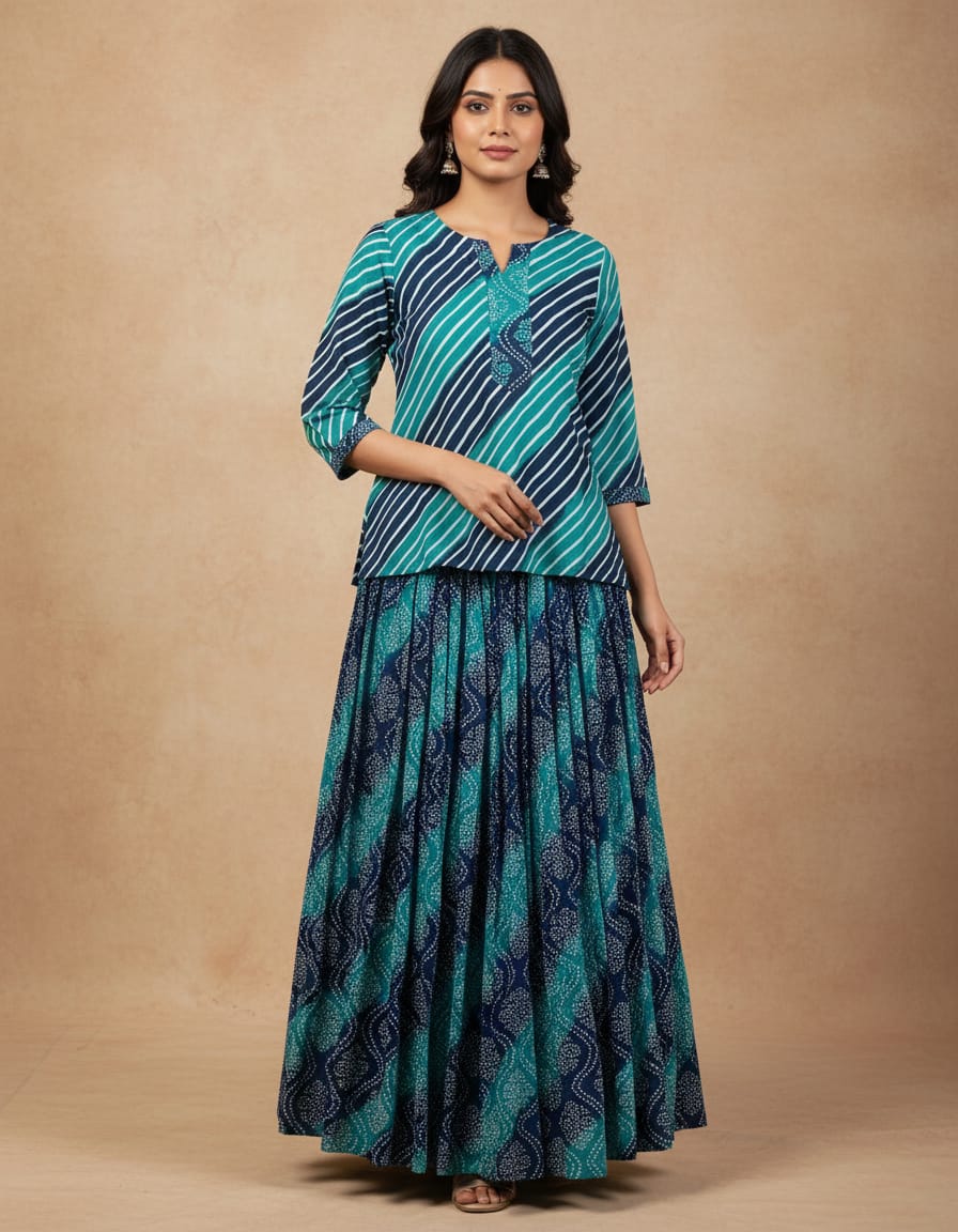 Pure Cotton Blue 3pc Set