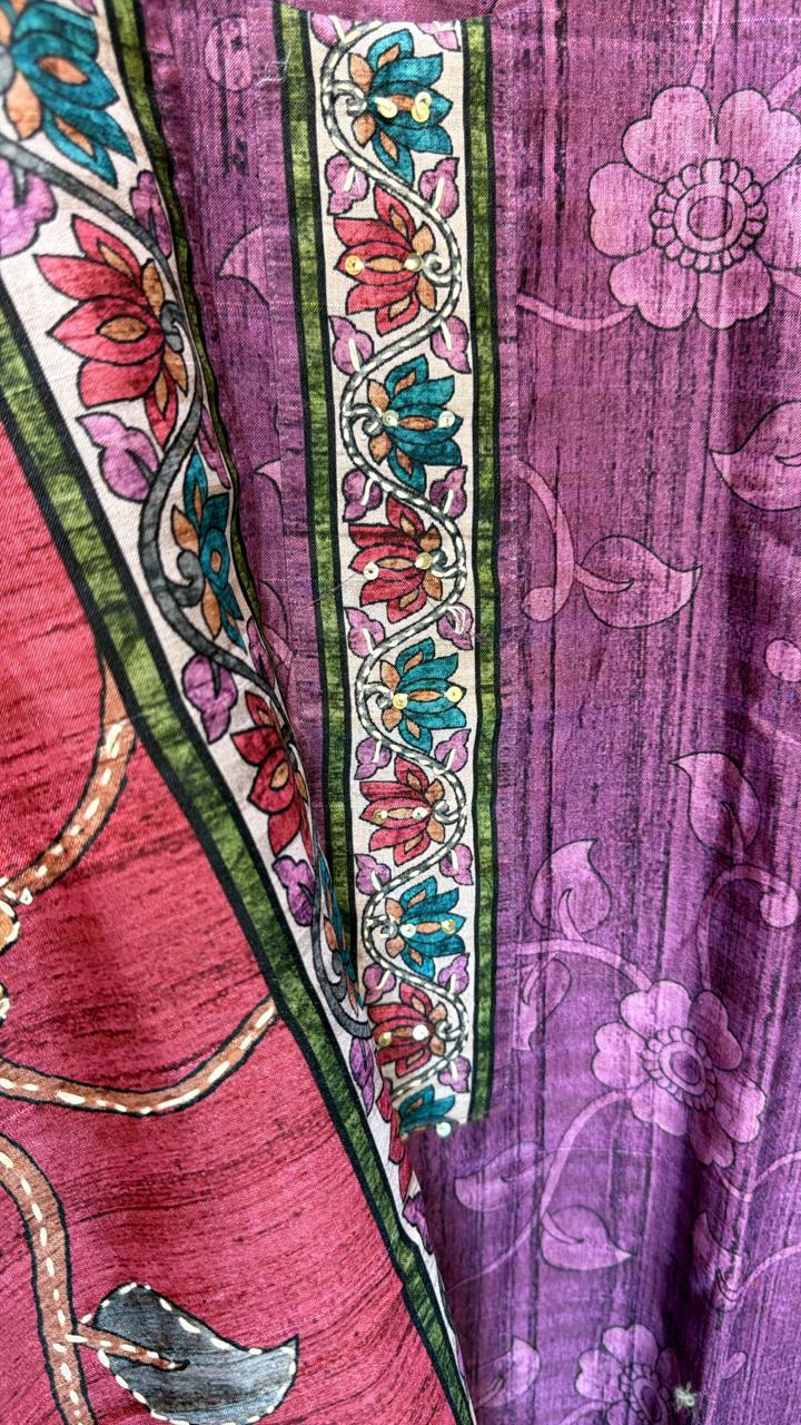 Pure Tussle Silk Purple 3pc Set