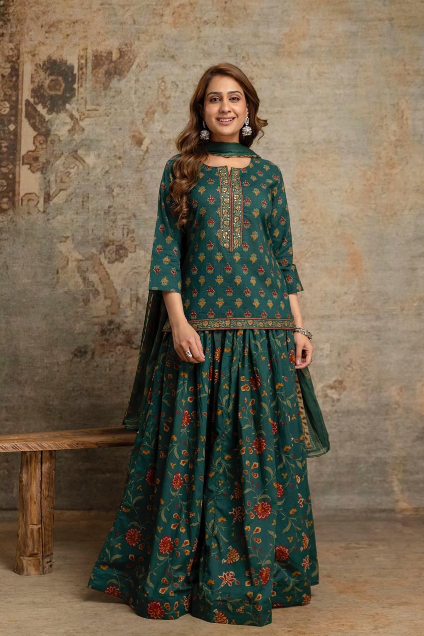 Pure Cotton Green 3pc Set