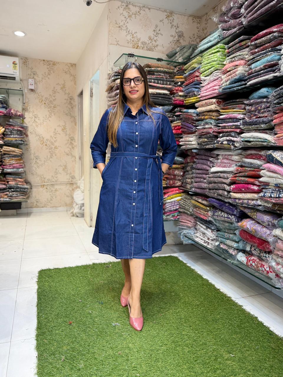 Pure Denim Blue Midi
