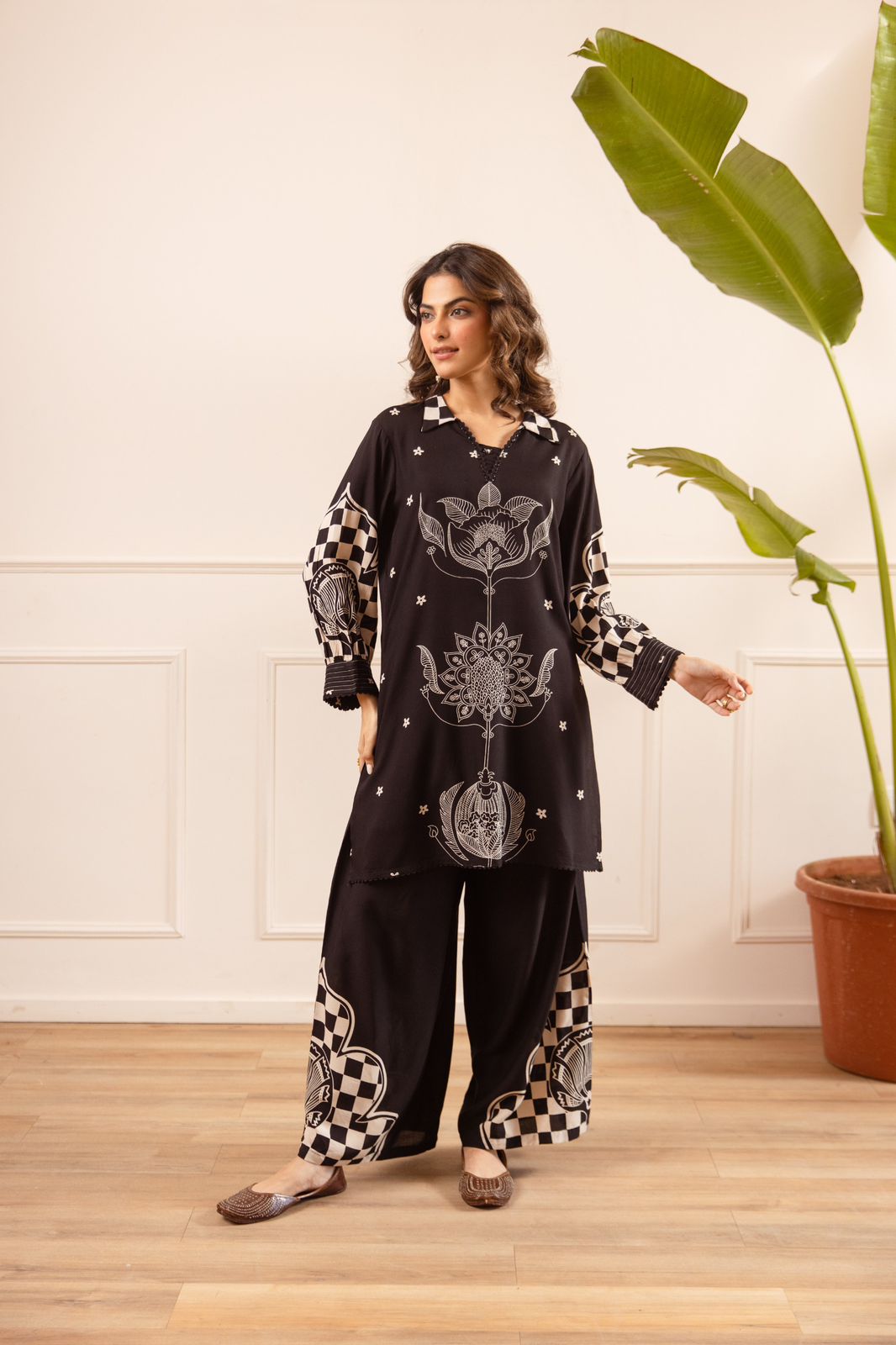 Pure German Rayon Black 2pc Set