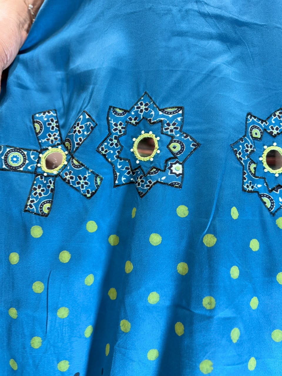 Pure Gaji Silk Turquoise Blue 2pc Set