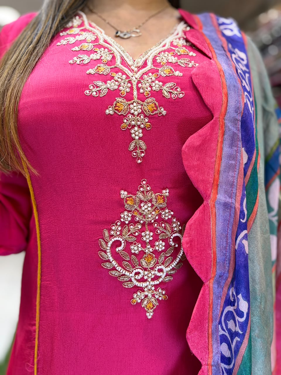 Pure Chinon Rani Pink 3pc Set