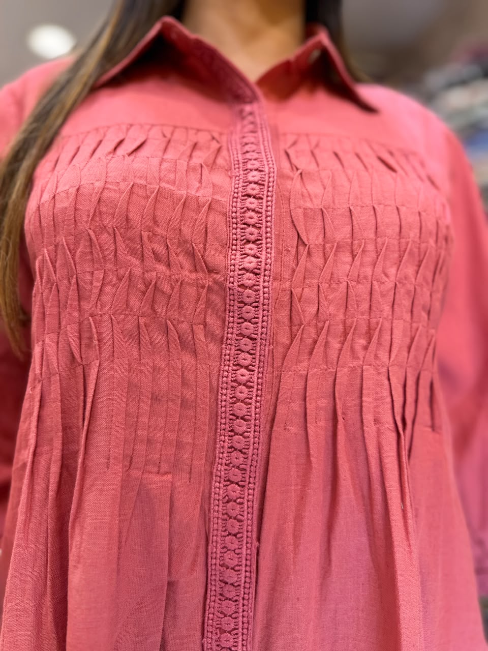 Pure Flex Cotton Peach Pink Midi