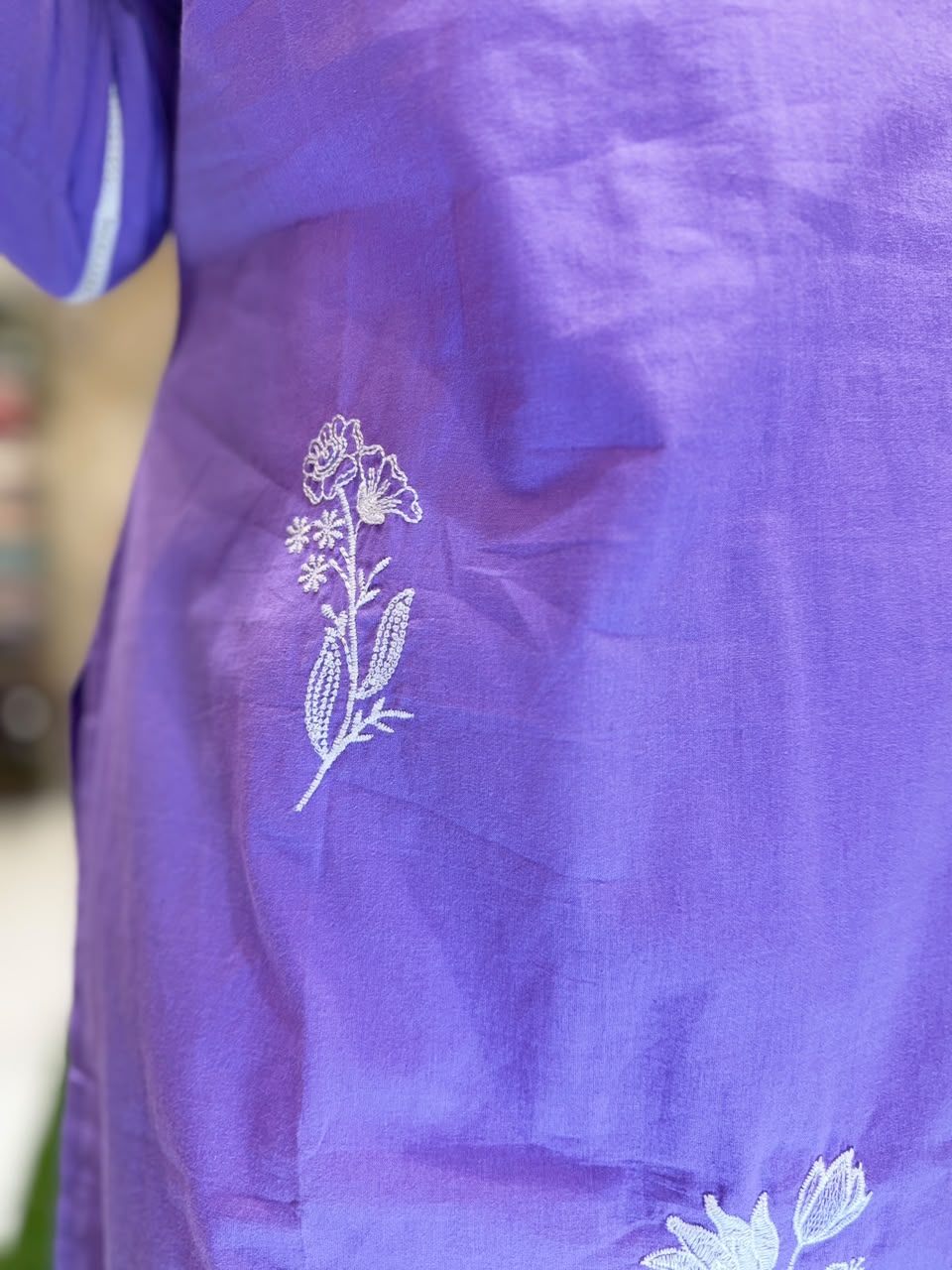 Pure Cotton Purple 2pc Set