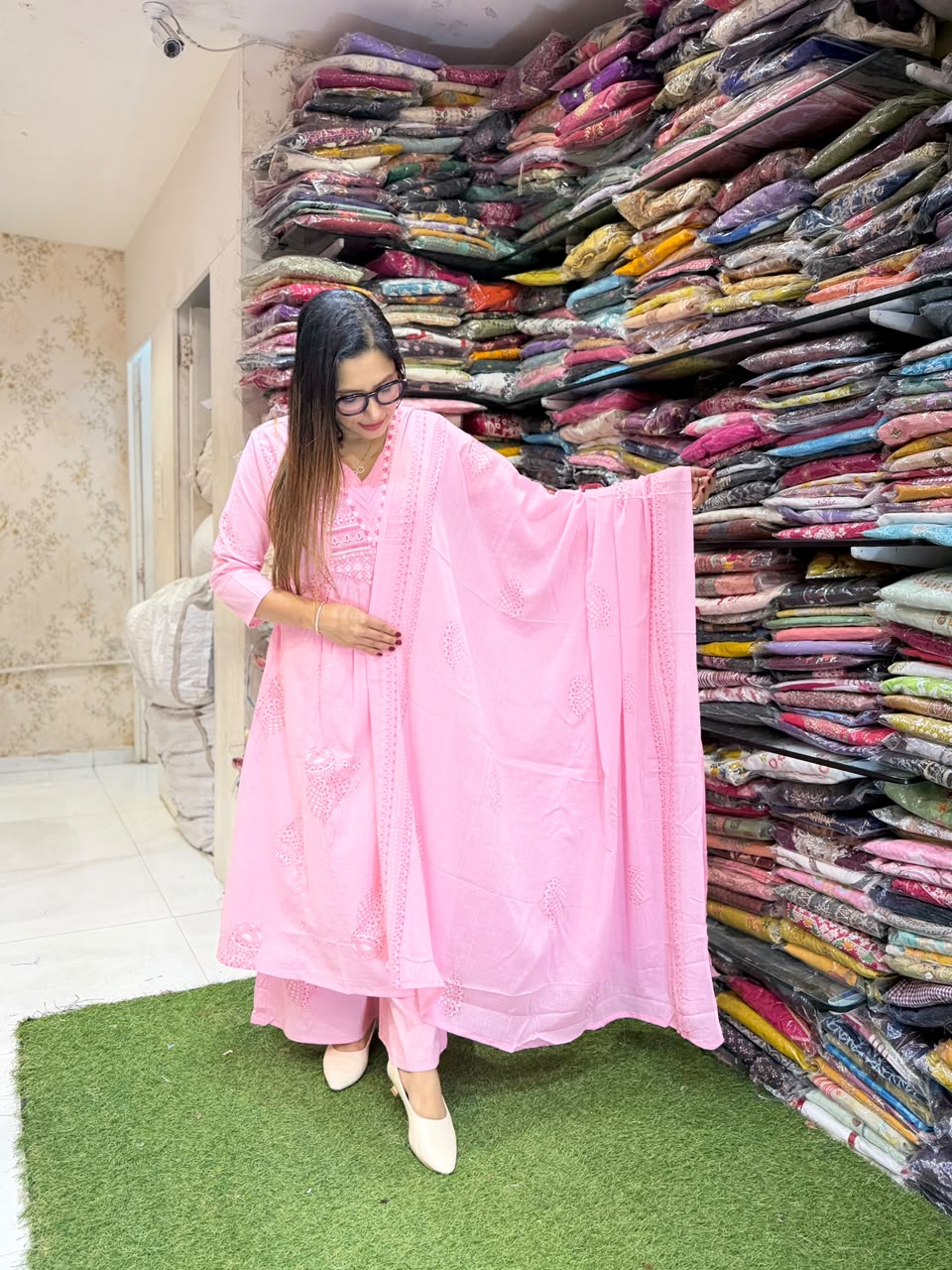 Pure Cotton Pink 3pc Set
