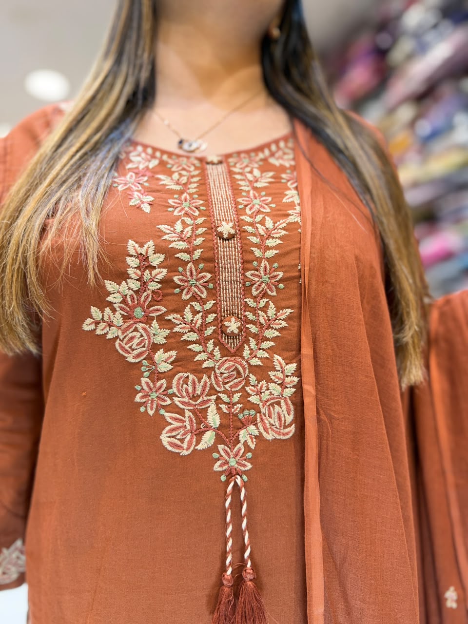 Pure Cotton Brown 3pc Set