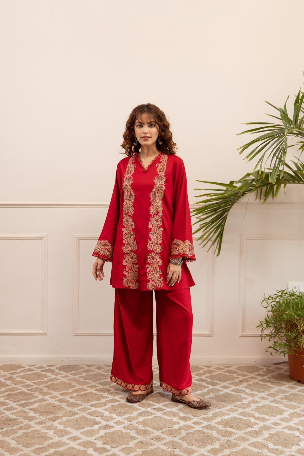 Pure German Rayon Red 2pc Set