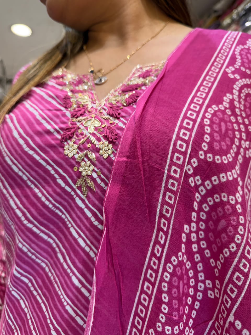 Pure Cotton Pink 3pc Set