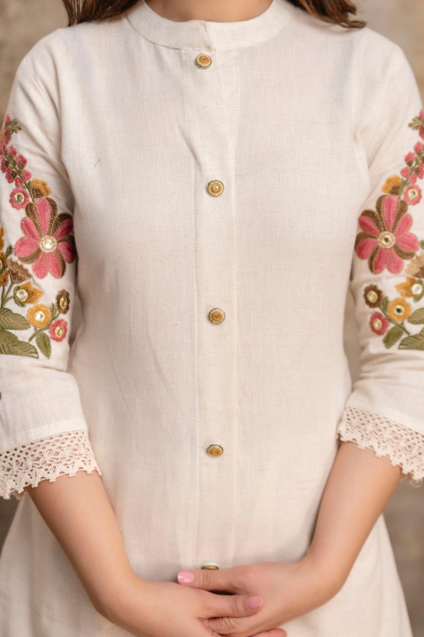 Pure Flex Cotton Off White 2pc Set