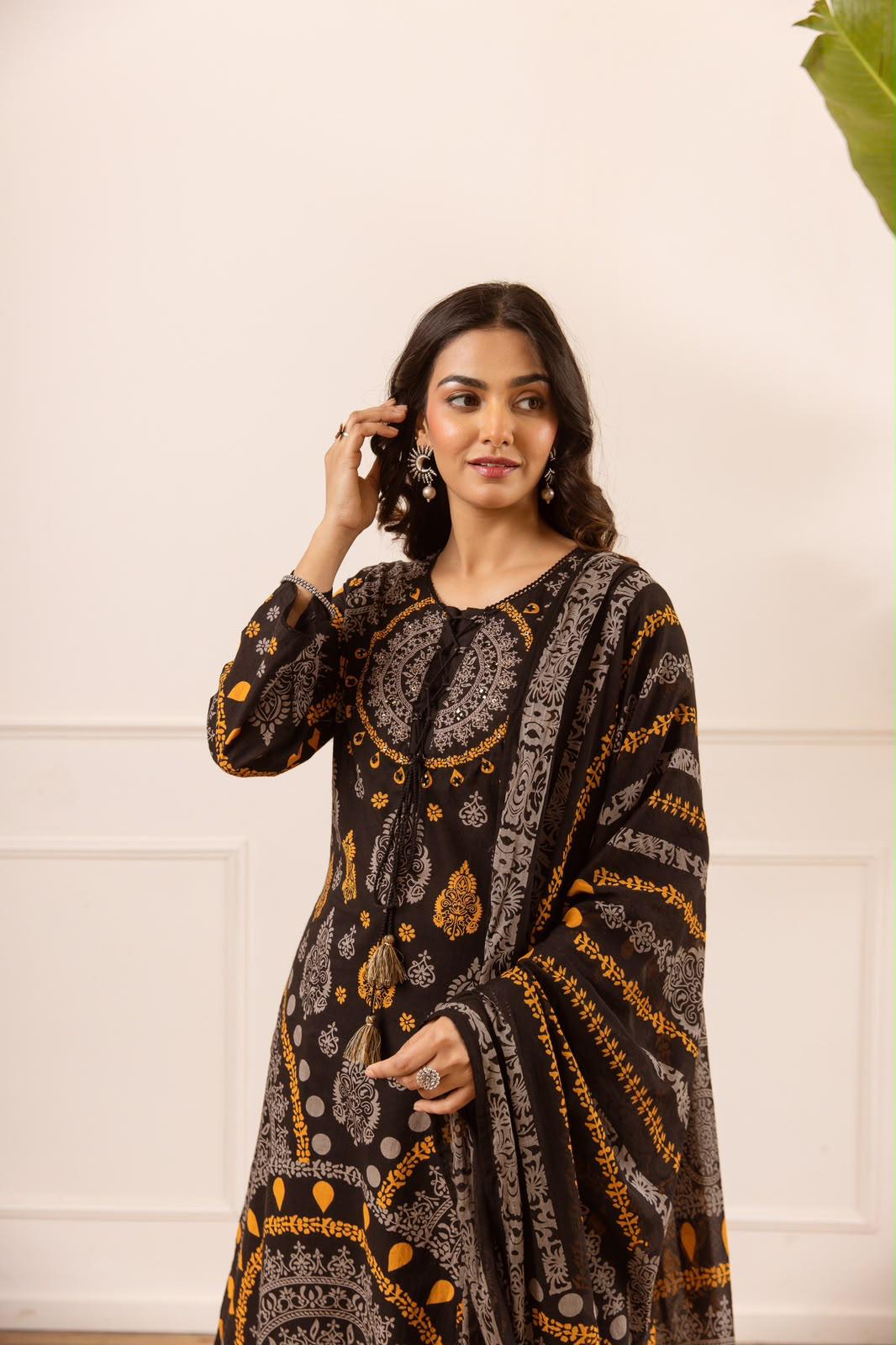 Pure Cotton Black 3pc Set