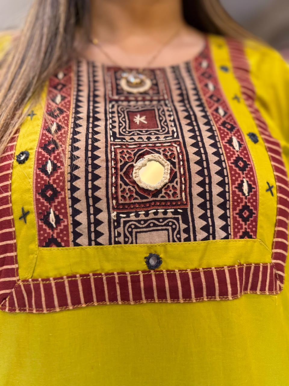 Pure Daabu Cotton Yellow 2pc Set