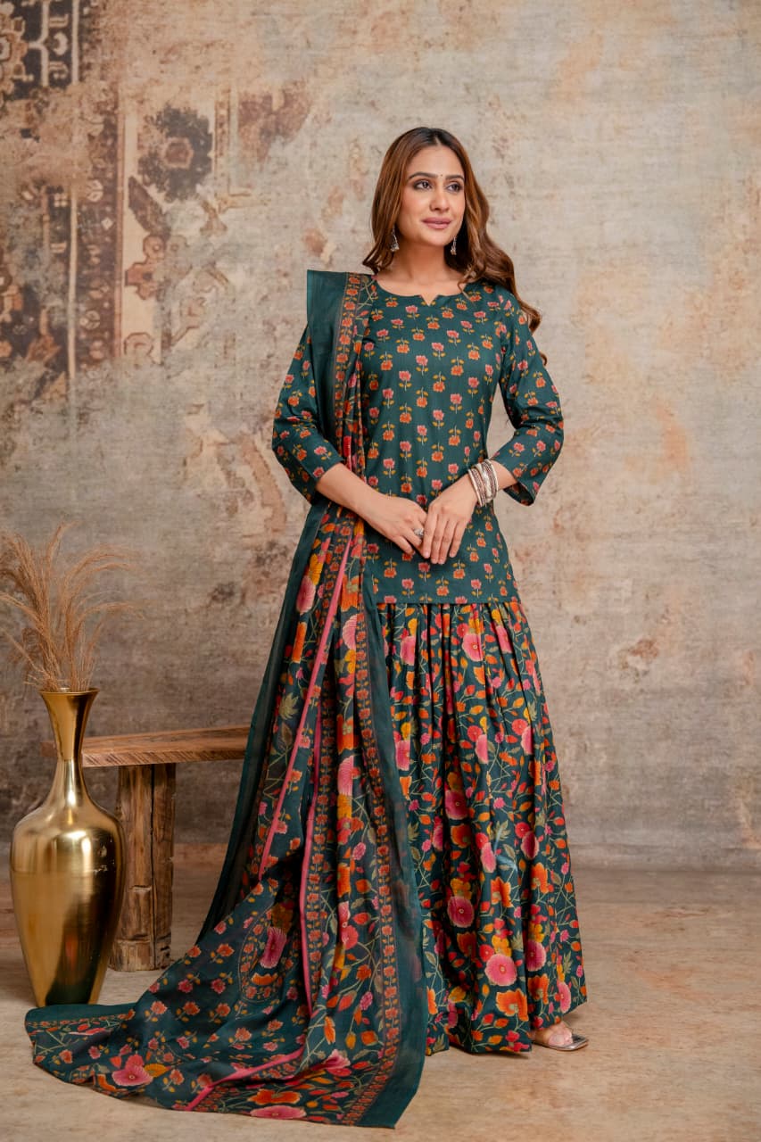 Pure Cotton Green 3pc Set