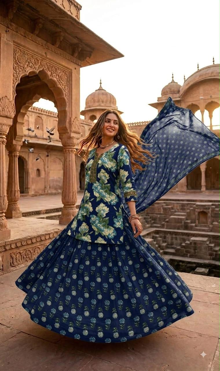 Pure Cotton Blue 3pc Set