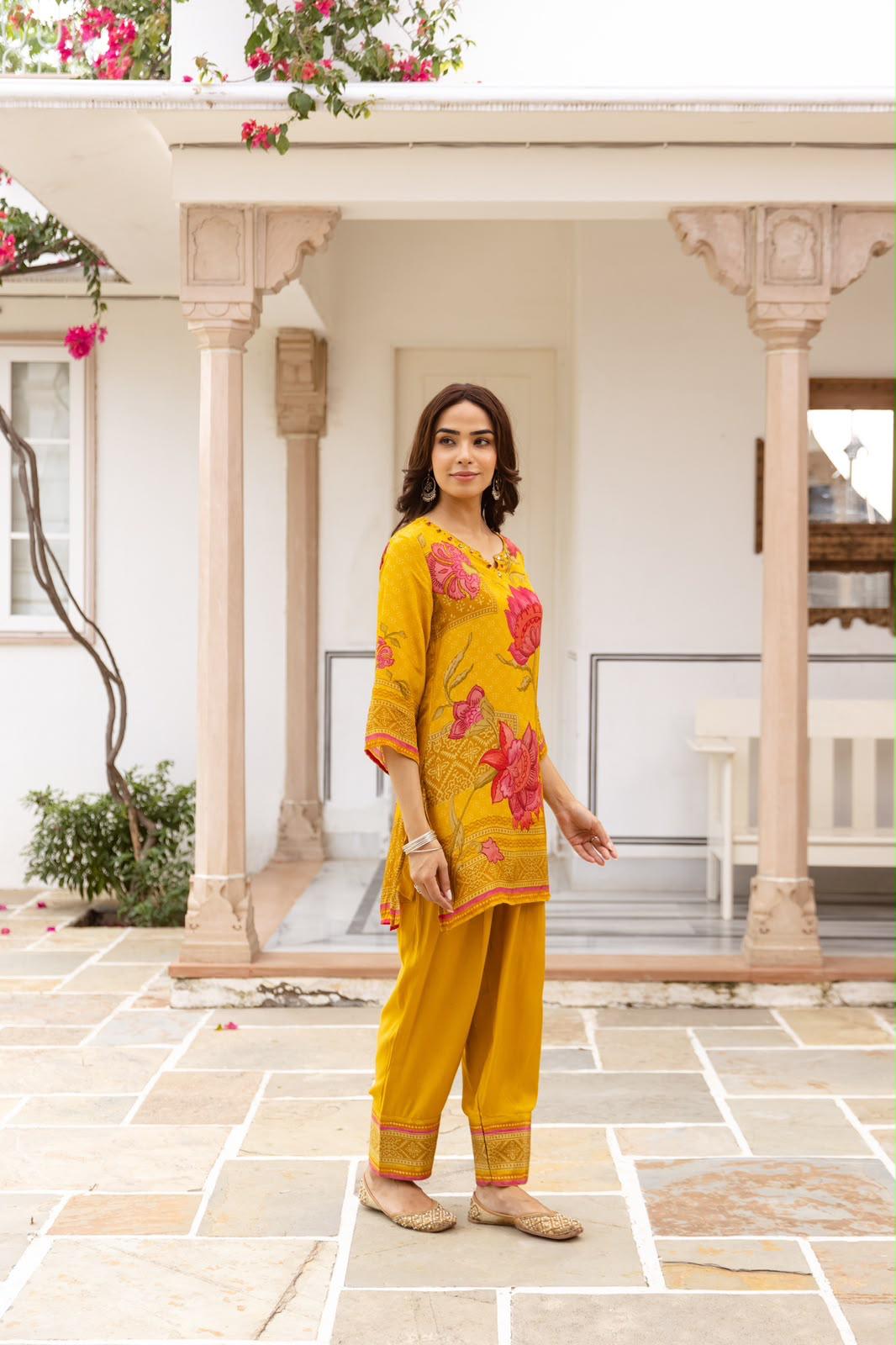 Pure Crep Yellow 2pc Set