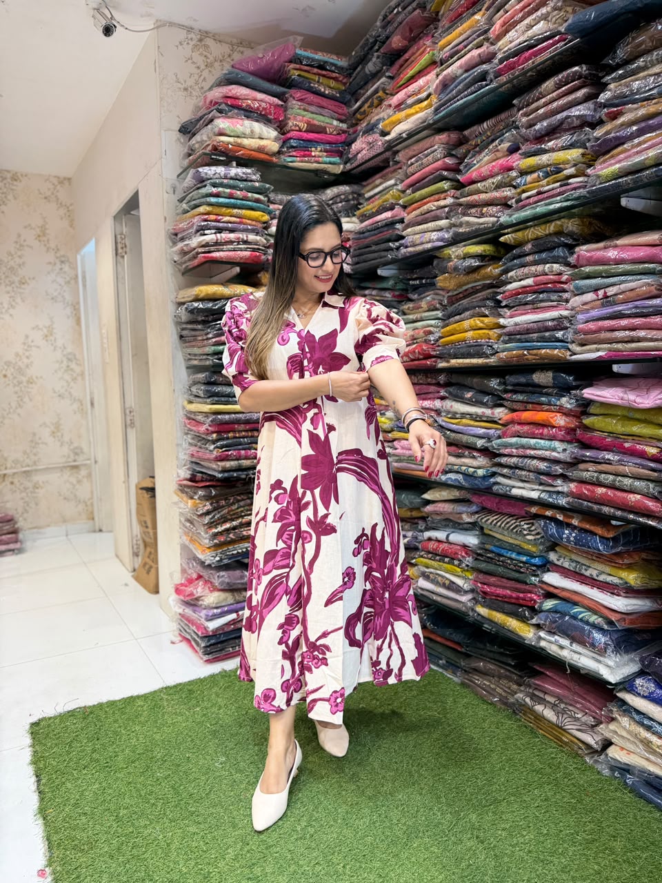 Pure Flex Cotton Off White Midi