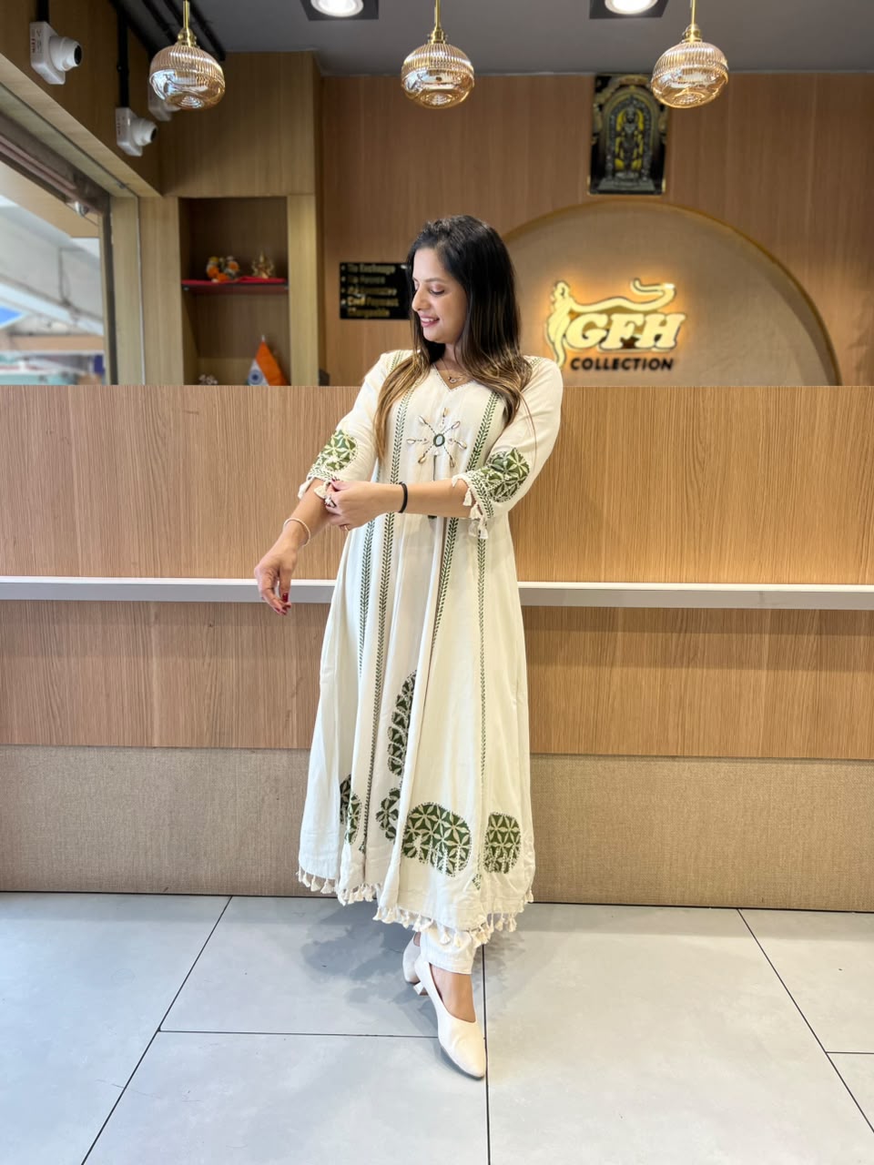 Pure Slub Rayon Dusty Off White 3pc Set