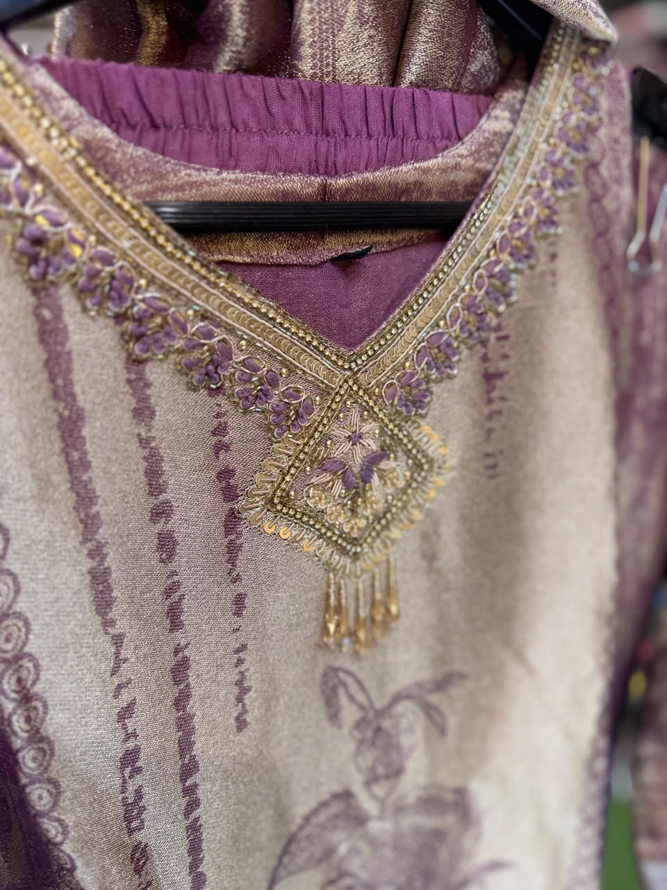 Pure Zeeraf Silk Purple 3pc Set