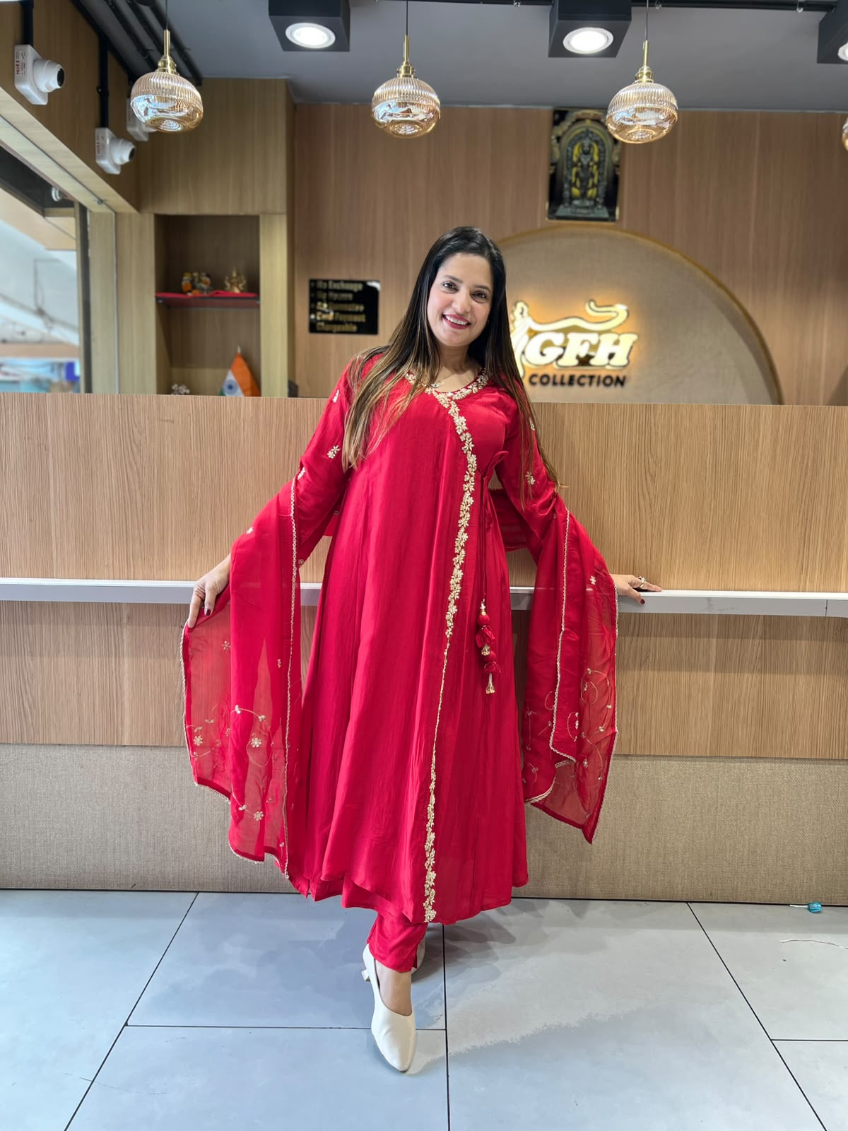 Pure Dola Silk Red 3pc Set