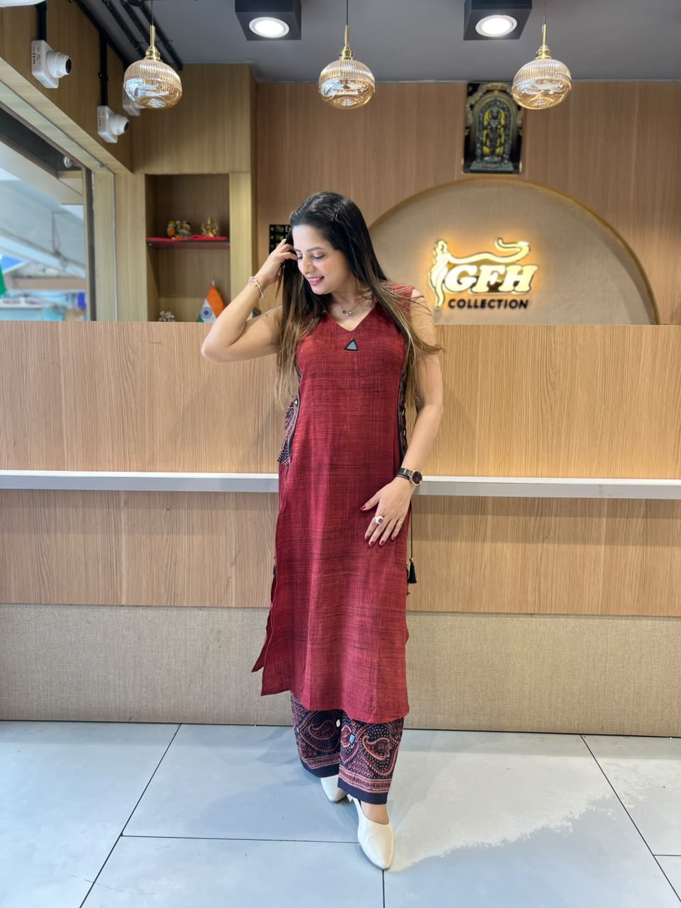 Pure Cotton Dark Rust 2pc Set