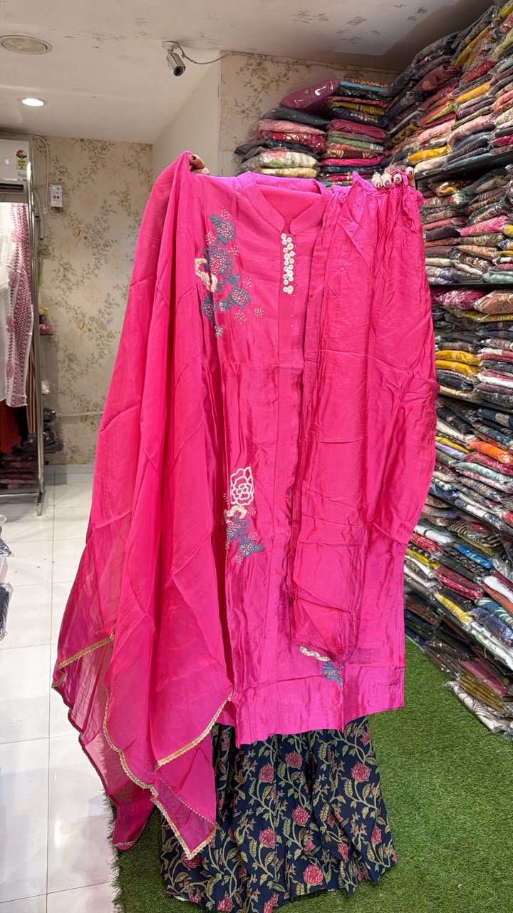 Pure Dola Silk Pink 3pc Set