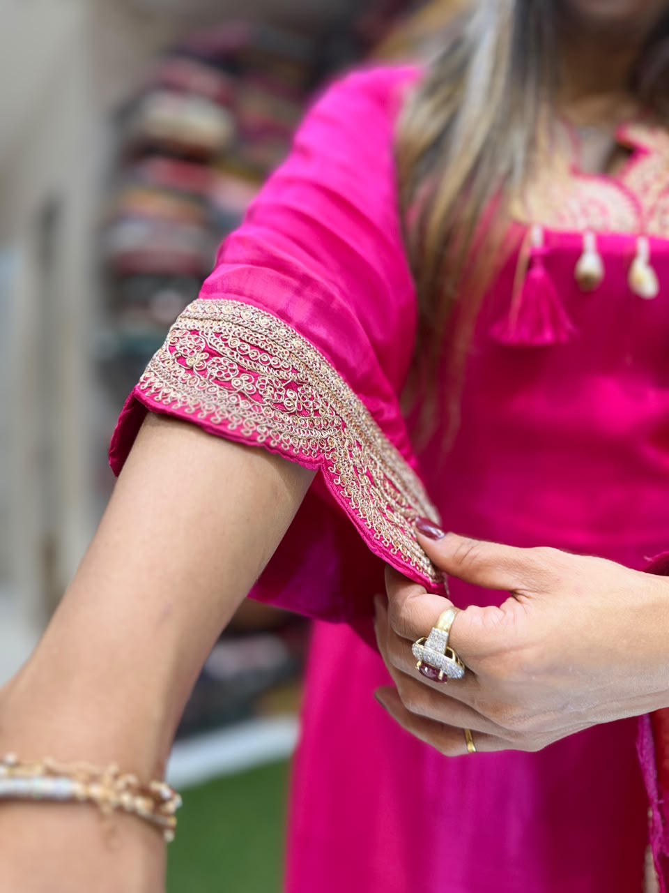Pure Crep Rani Pink 3pc Set