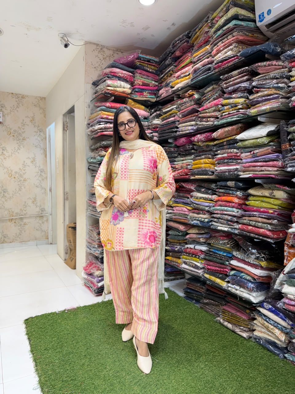 Linen SILK Farsi Salwar 3 PC SET