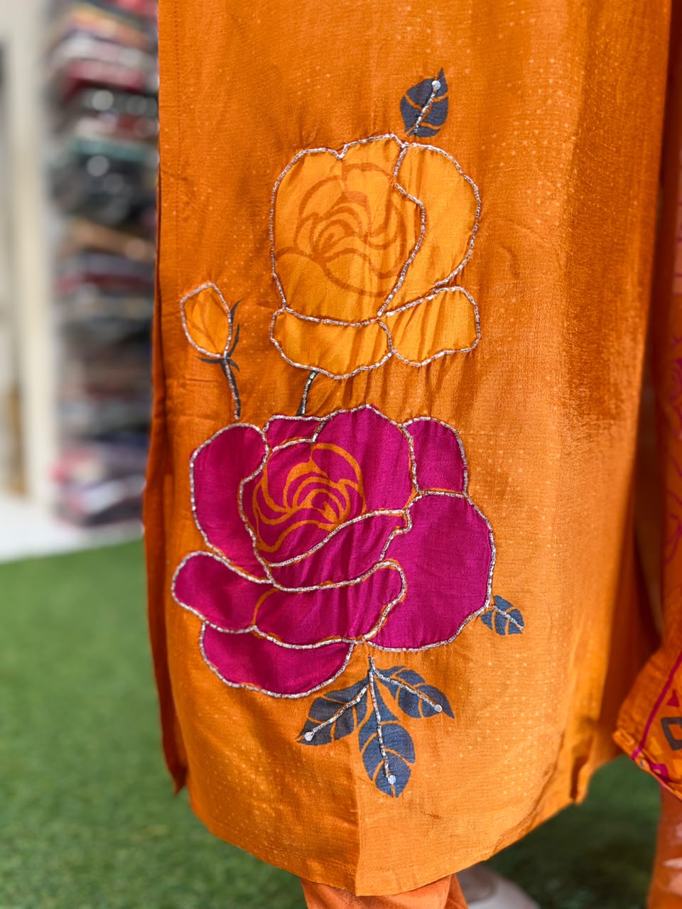 Pure Russian Silk Orange 3pc Set