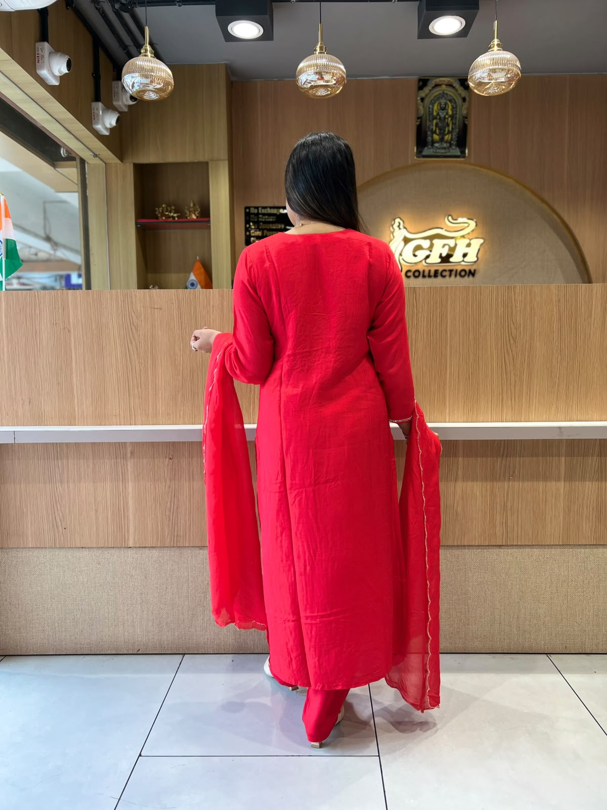 Pure Dola Silk Red 3pc Set