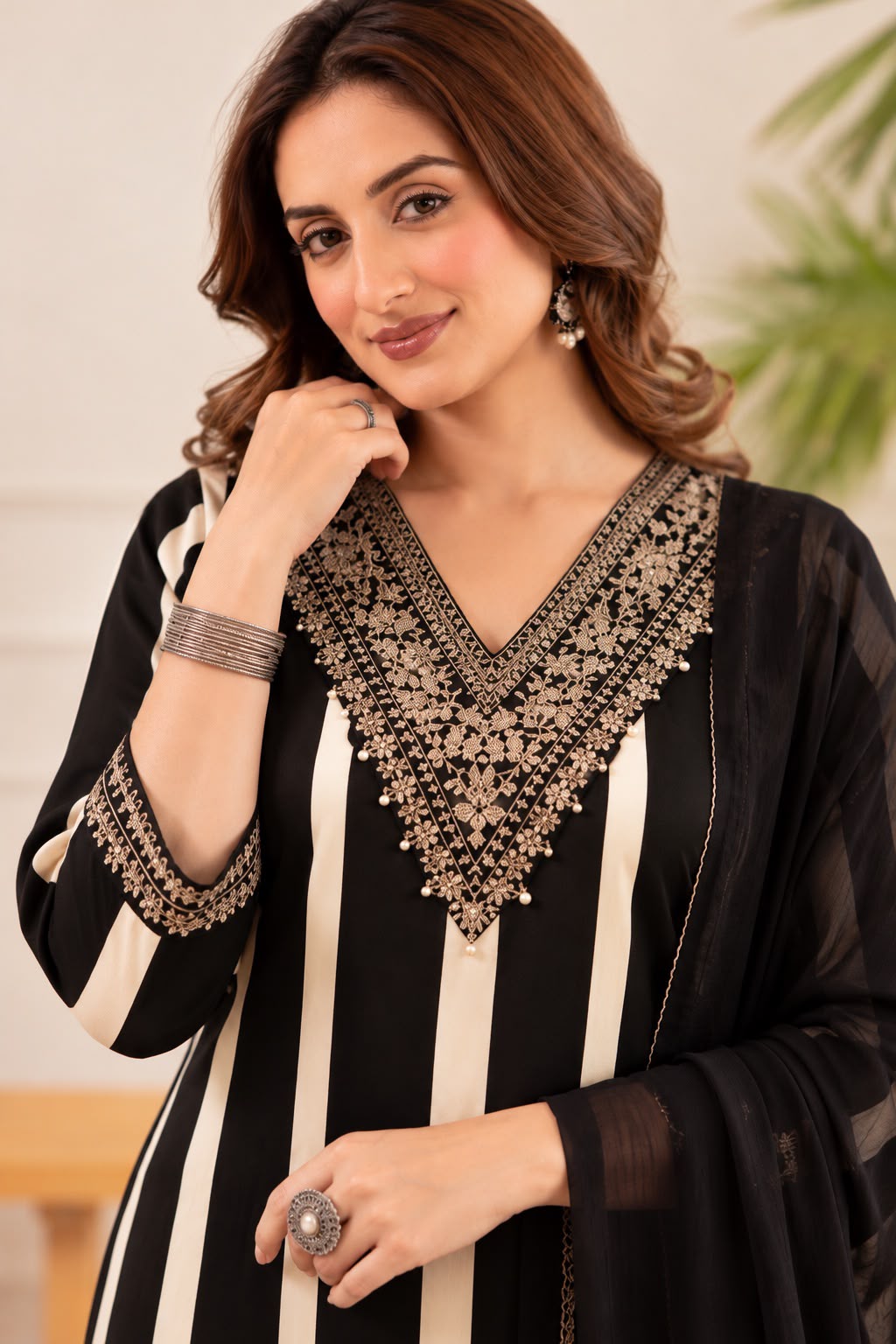 Pure German Rayon Black 3pc Set