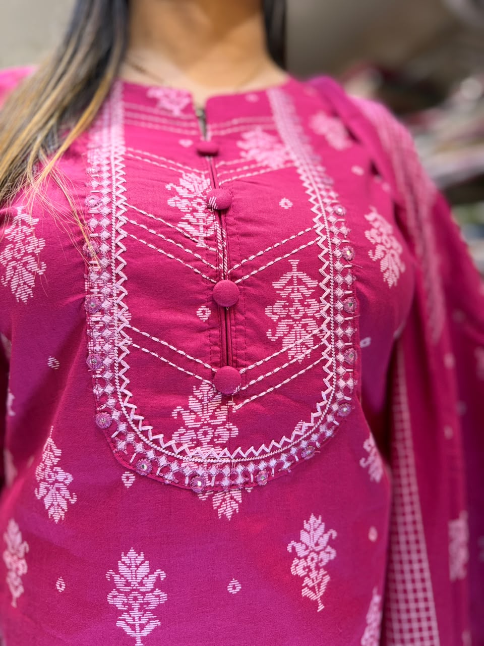 Pure Cotton Pink 3pc Set
