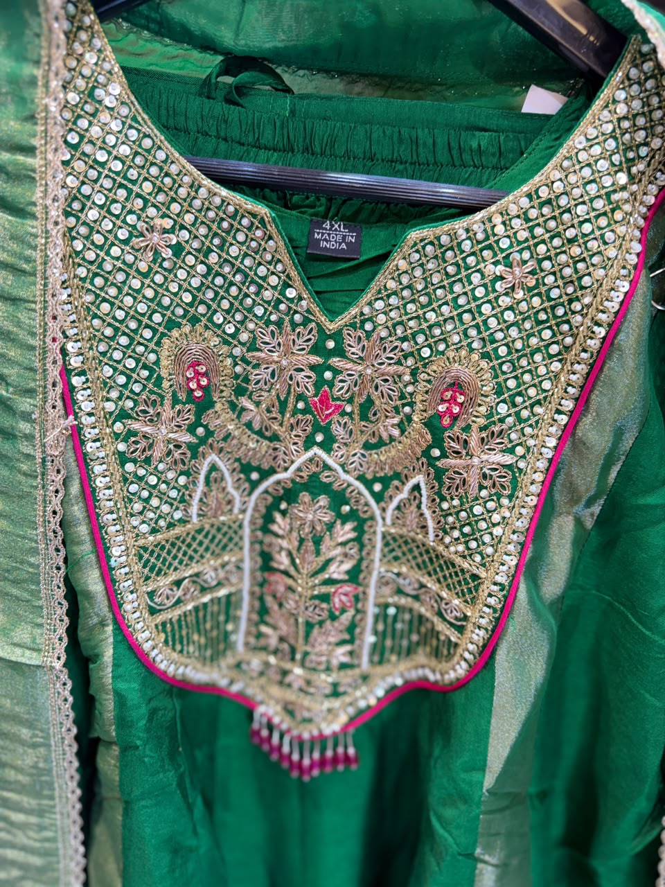 Pure Dola Silk Green 3pc Set