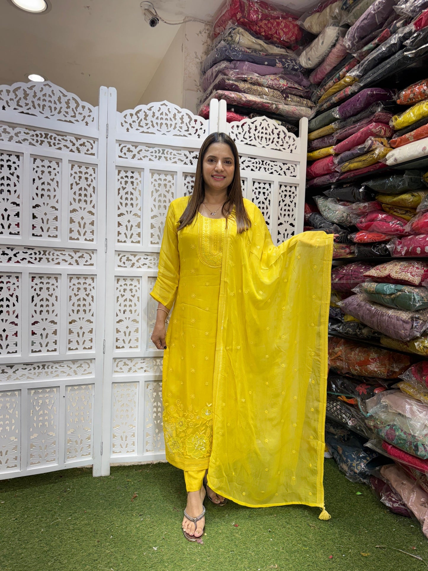 Viscoce Organza 3pc Suit