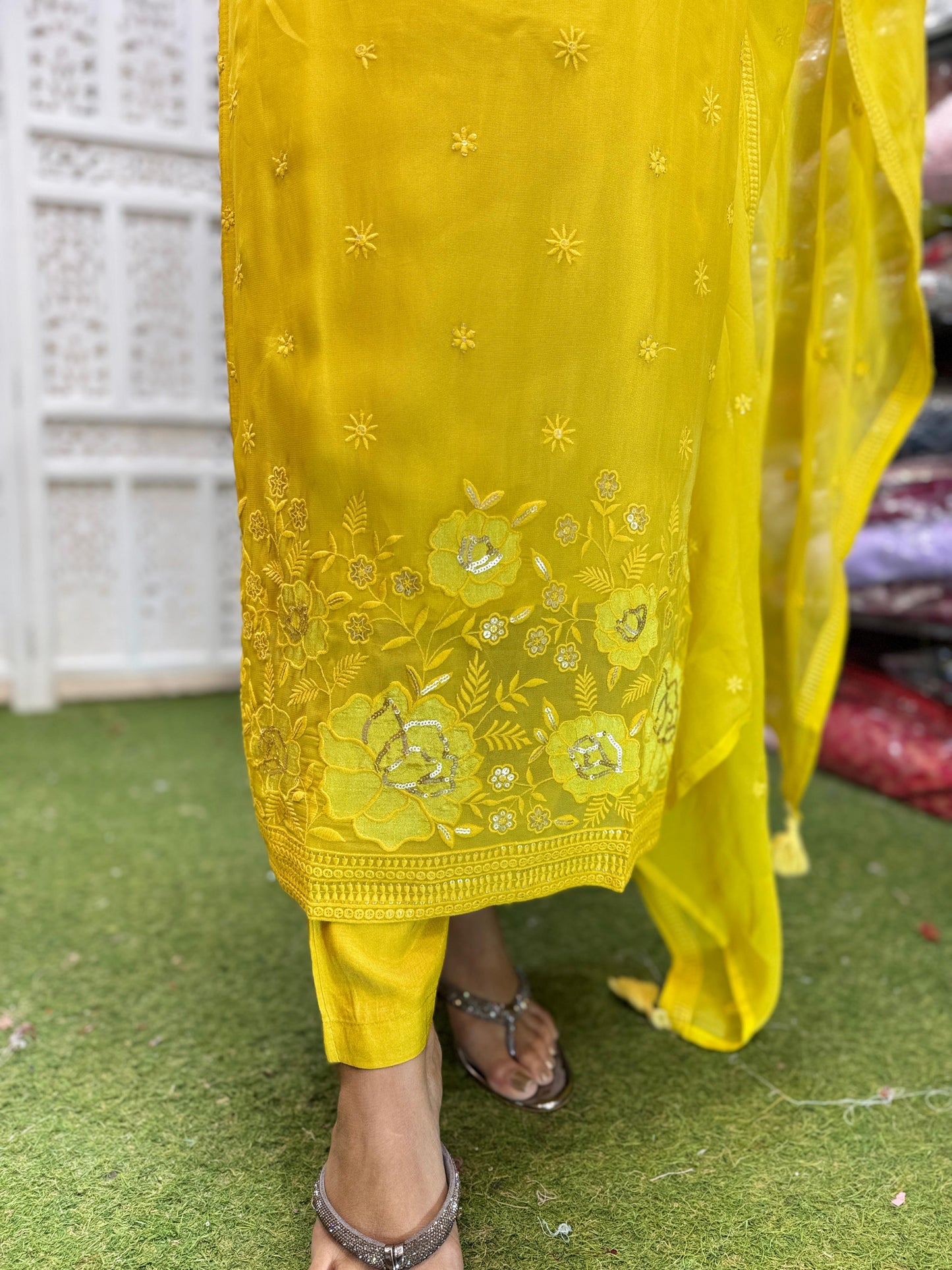 Viscoce Organza 3pc Suit