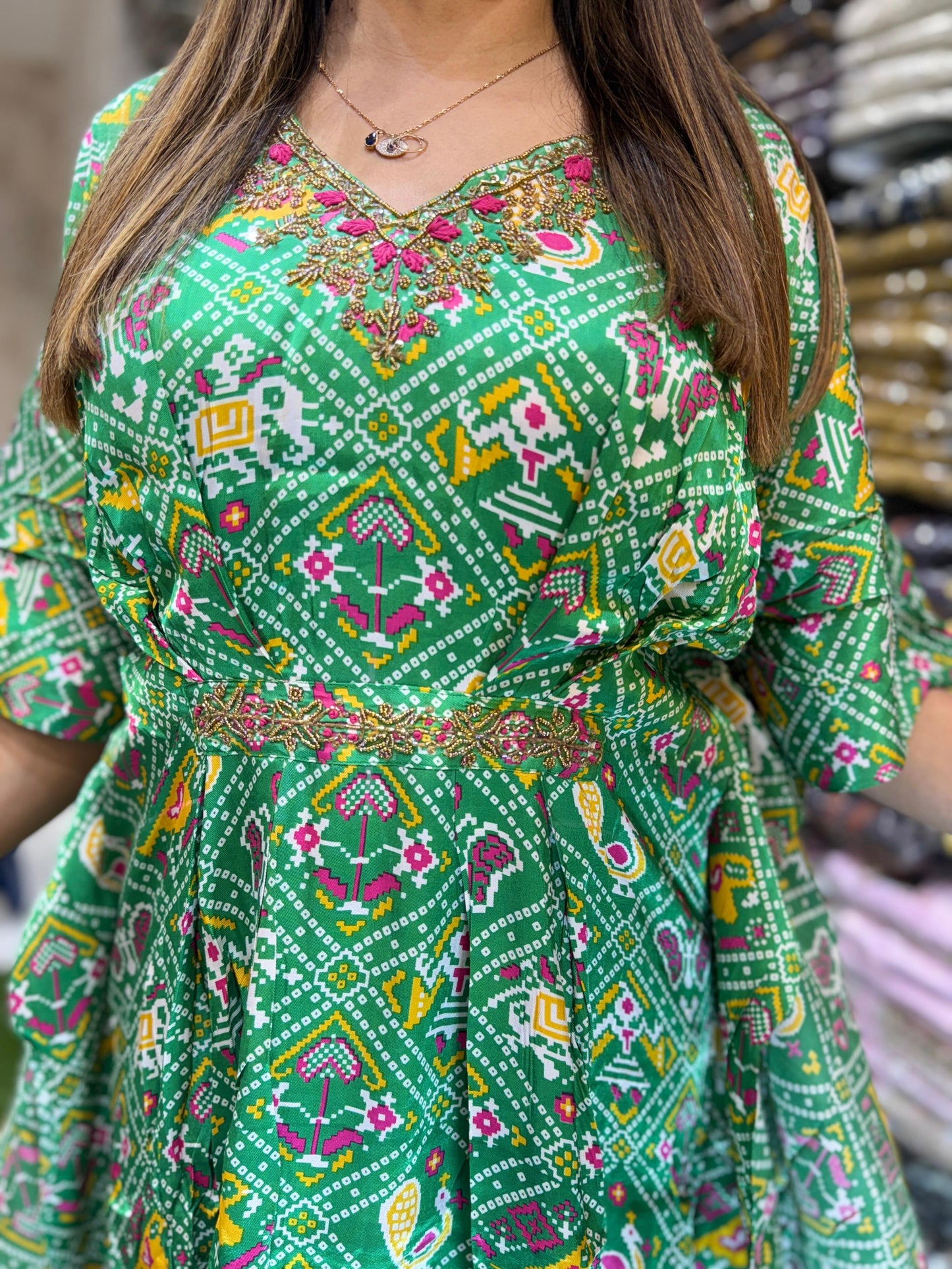 Gaji Silk Green 2pc Set