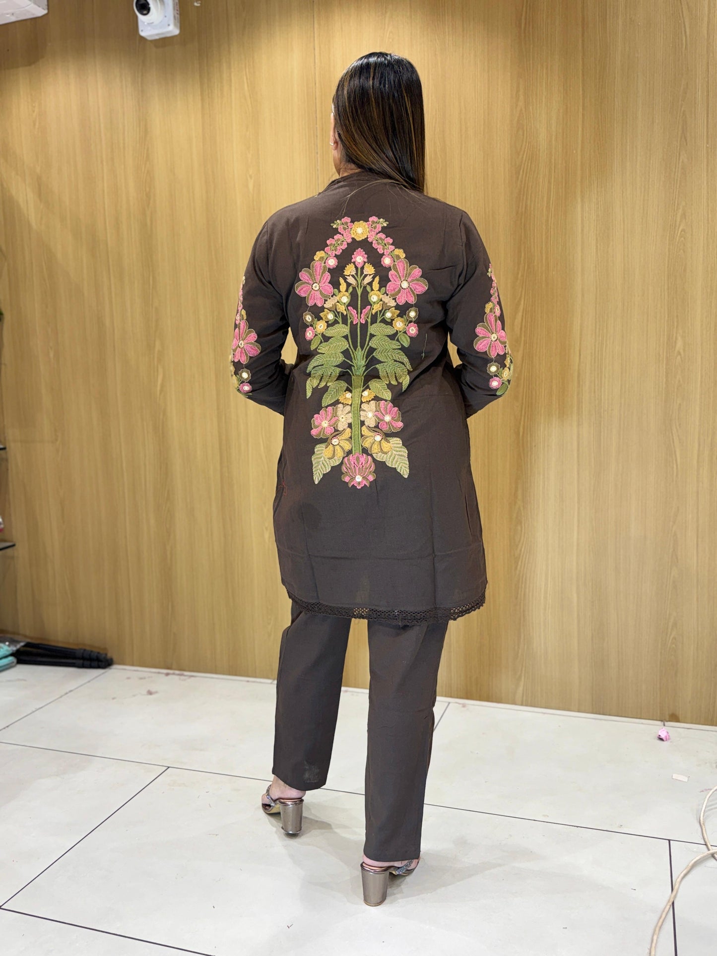 Cotton Dark Brown 2pc Set