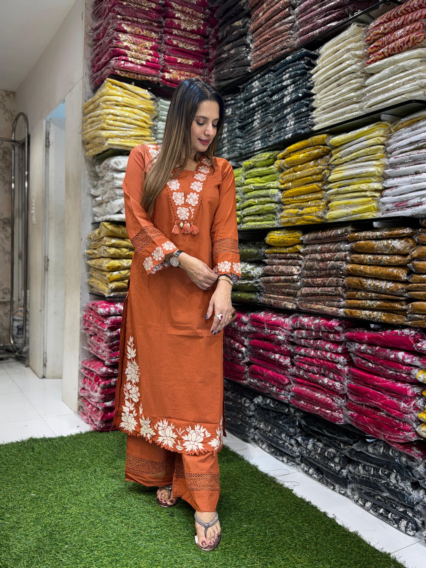 Cotton Orange 2pc Set