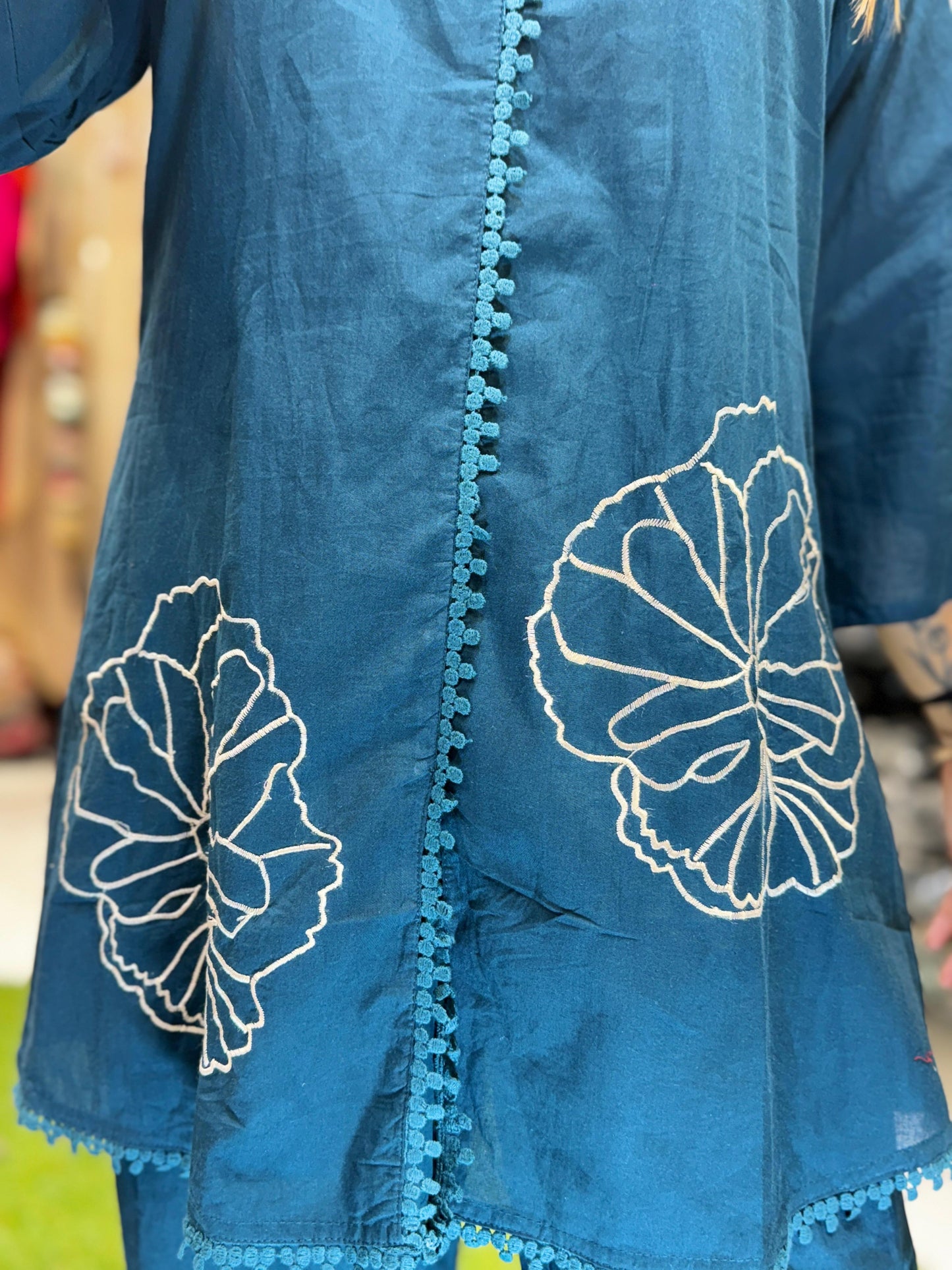 Cotton Peacock Green 2pc Set