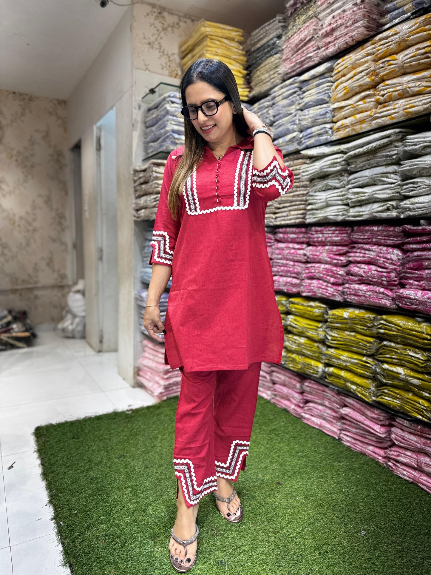 Pure Flex Cotton Red 2pc Set