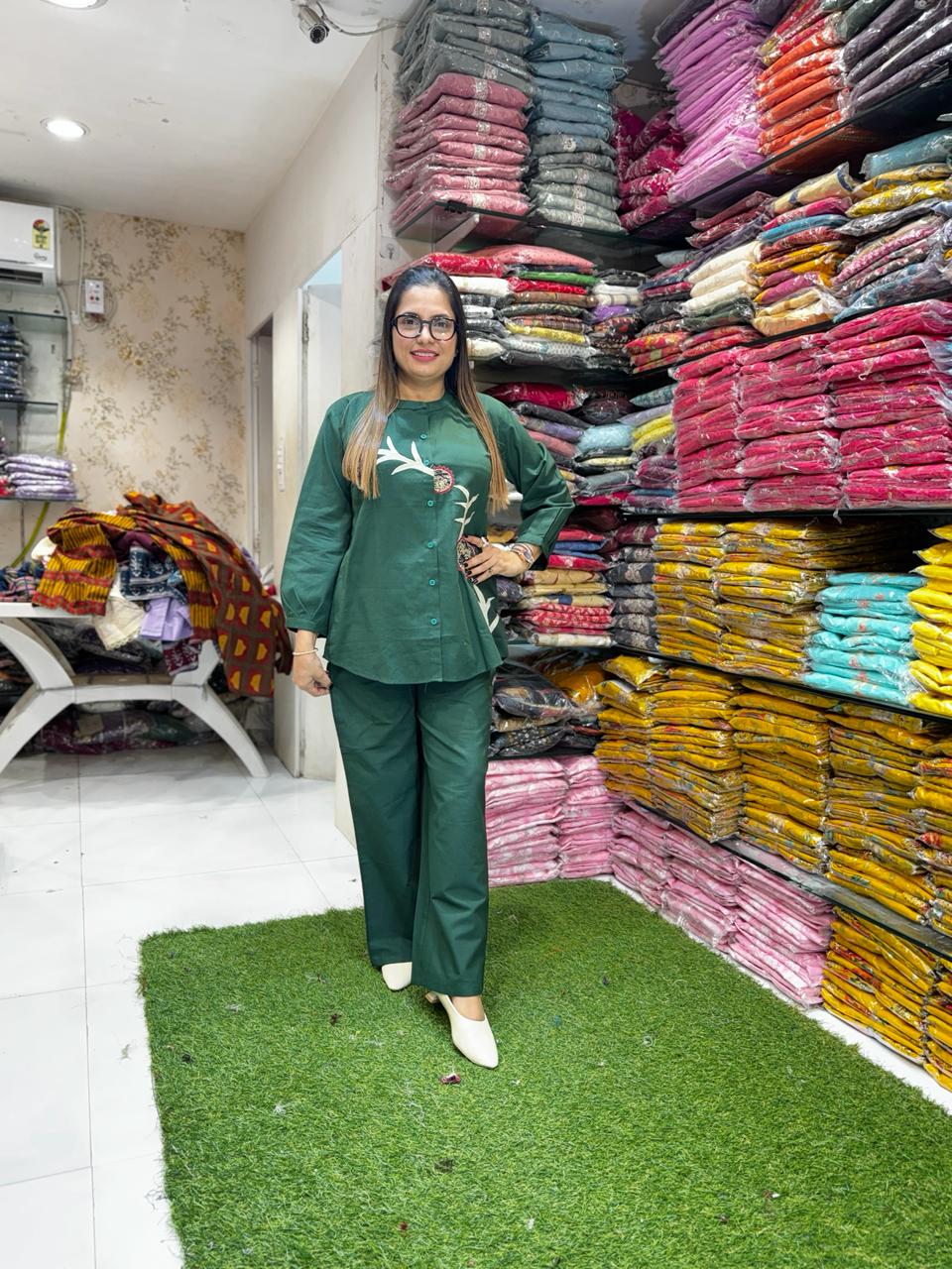 Pure Flex Cotton Green 2pc Set