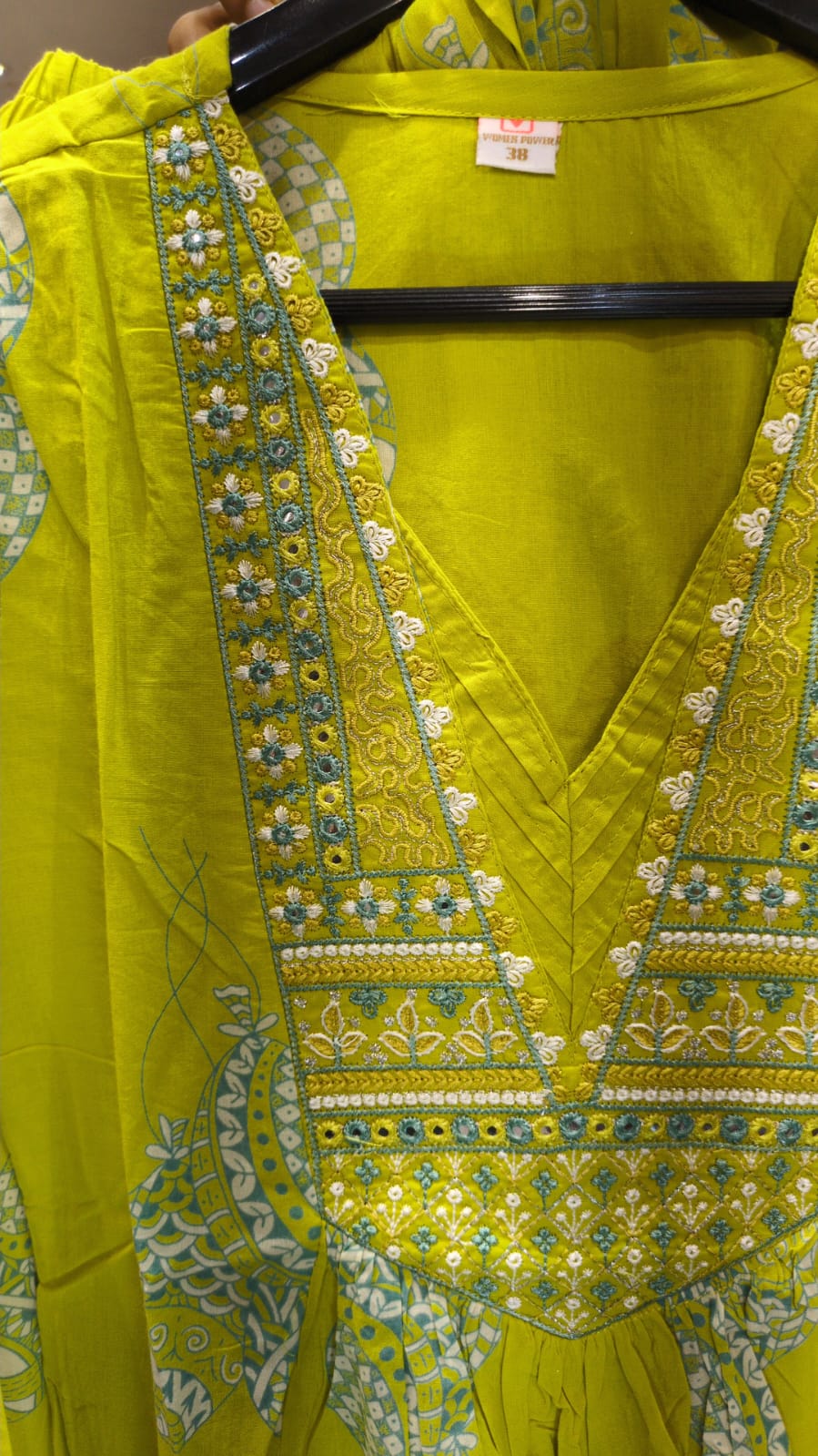 Pure Cotton Mustard Green 3pc Set