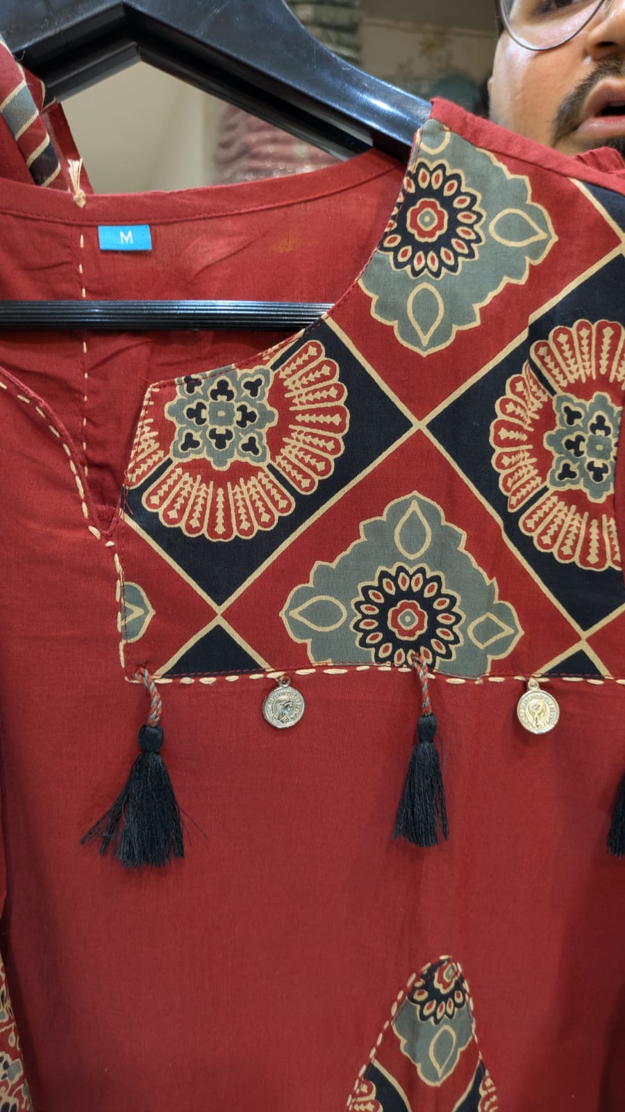 Pure Cotton Maroon 3pc Set