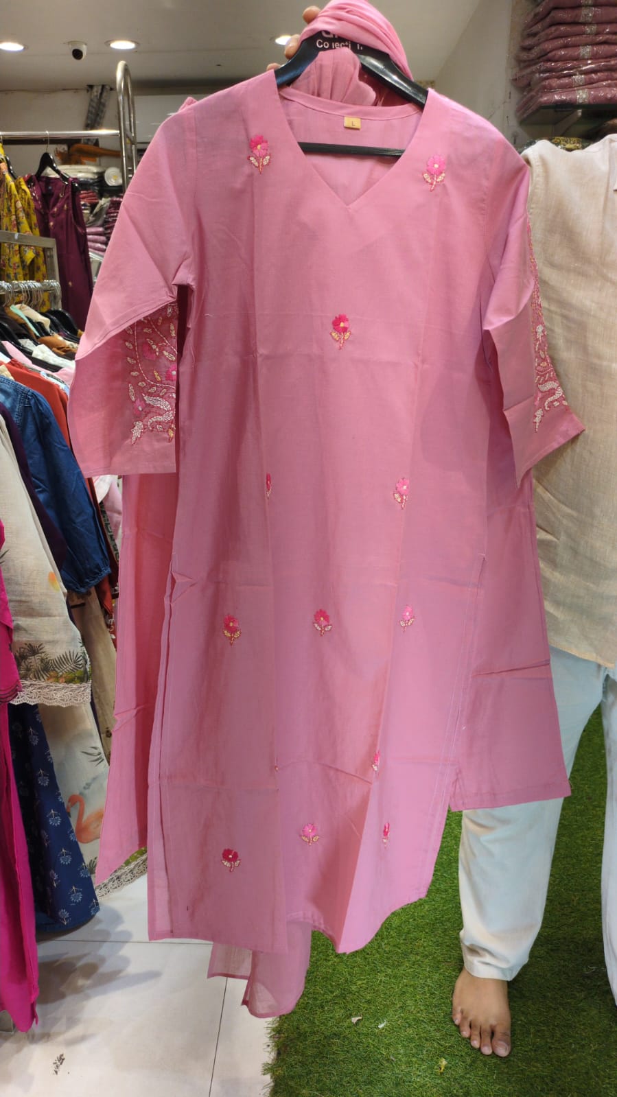 Pure Cotton Pink 3pc Set